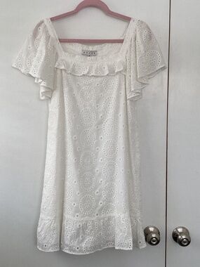 HYFVE, white eyelet dress, size M
